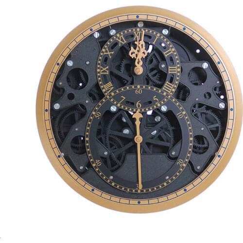 Large Vintage Wall Clock Gear Mechanical Wall Watches Home Decor Living Room Bedroom Cool Metal Creative Clocks Gift Ideas