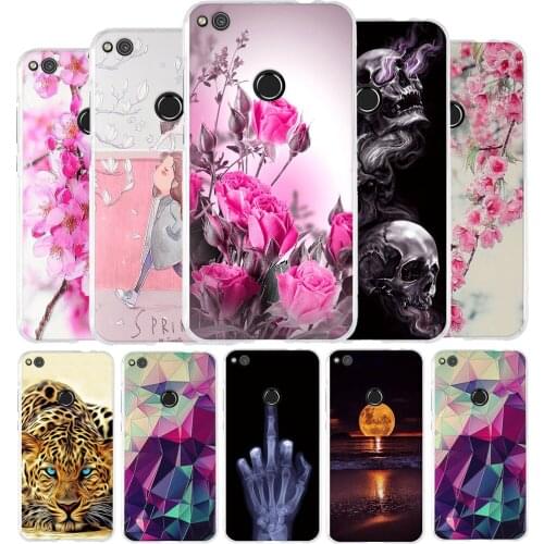 For Huawei P8 Lite 2017 Case Cover For Huawei Honor P9 Lite 2017 Case Soft TPU Silicone Coque Fundas For Honor 8 Lite Case Cover