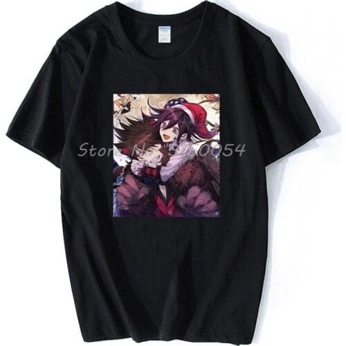 Anime Danganronpa V3 Killing Harmony Gefertigte Bedruckte T Shirt Men Cotton T-shirt Hip Hop Tees Tops Harajuku