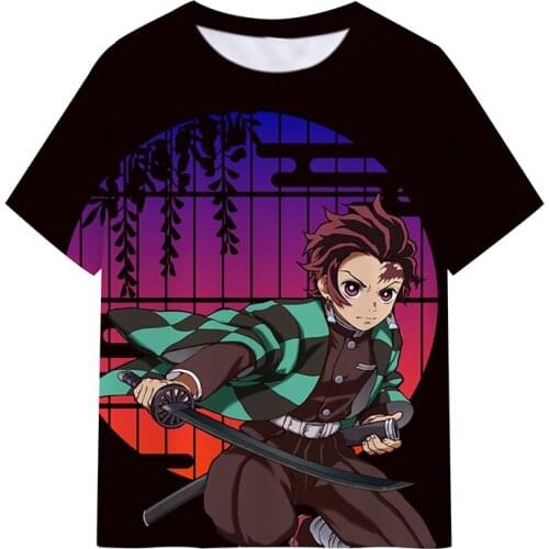 Demon Slayer 3D Print Tshirts for Men Women Boys Girls Kids Summer Unisex Teens Anime T Shirts Child Short Sleeve T-shirt Tops