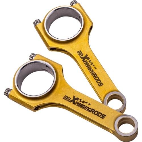 Titanizing Connecting Rods Conrods for Fiat 500 2 cylinder 130mm Bielle ARP2000 Bolts H Beam Con Rods 800hp TUV