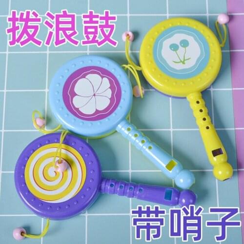 Chinese drum parent-child interactive toys attract children attention newborn educational toys hand bells musical toys for baby
