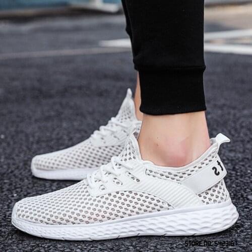 2021 New White Red Black Air Breathable Mesh Mix Comfy Shoes Loafers Flats Summer Casual Sports Gym Walking Driving Run Sneakers
