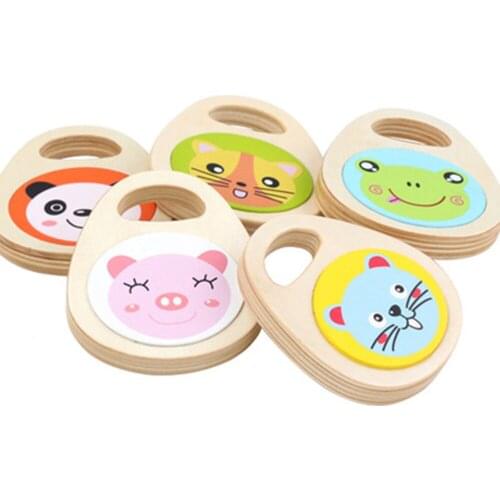 Cartoon sand ball sand ring board puzzle early teaching childrens musical instrument music sand hammer toys exercise childrens