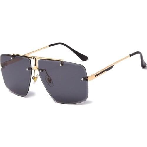 Mens and womens small irregular frame sunglasses customized European and American style new popular serie suv400