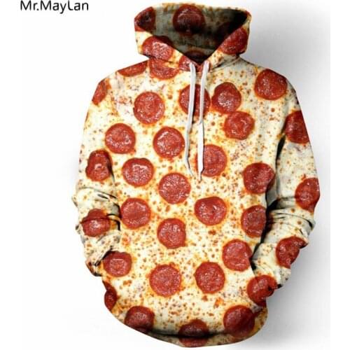 Mr.MayLan New Spring Autumn Fashion Men/Women Hoodies 3D Full Printed Pizza Men Sweatshirt Hooded Hoodies Tracksuits Clothing