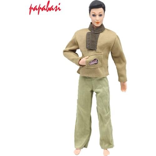 One Set Prince Doll Casual Handmade Clothes Fashion Outfits for 1/6 boy firend ken dolls toys Accessories