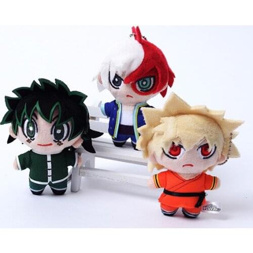 Anime My Hero Academia Plush keyring pendant toy 10CM Soft Stuffed dolls Gift