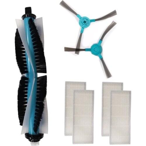 Robot Vacuum Cleaner Filter Main Brush Side Brushes Mop for Conga 1390 1290 Series Robotic Vacuum Cleaner Parts Accessories