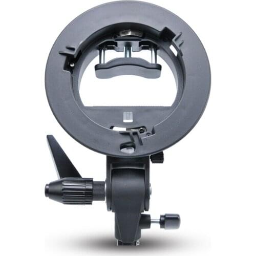 S-Type Bracket Bowens-Mount Holder, For Photograph Studio DSLR Camera Flash Light/Speedlite Soft Light Box Reflector Umbrella