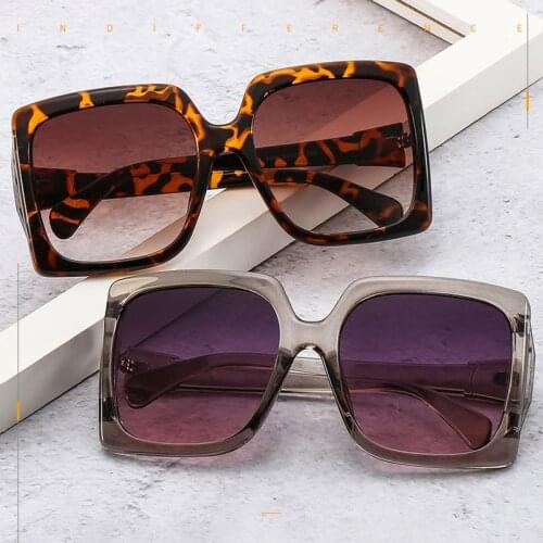 Sunglasses Women Vintage Big Frame American Style Square Glasses Luxury Designer Men Driving Glasses Decorative Eyeglasses UV400