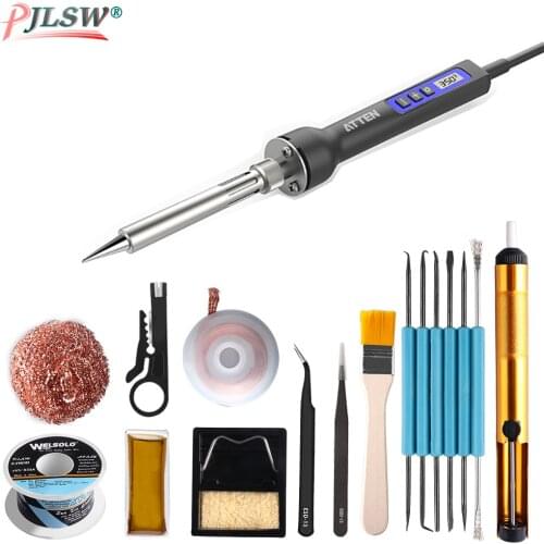ATTEN 65W EU US 220V ST-2080 80W ST-2150 150W LED Display Auto Sleep with Digital Temperature Adjustable Soldering Iron