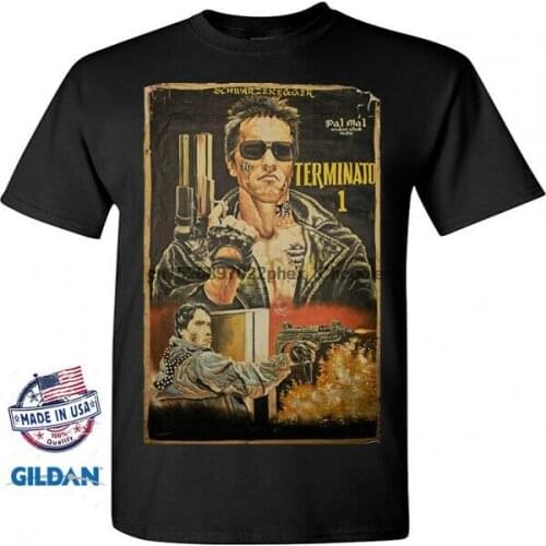 Terminato Terminator Movie Vintage Poster Retro T-shirt Size S M L XL 2XL 3XL