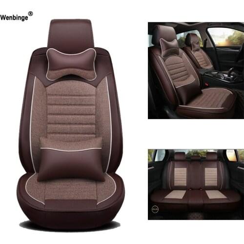 Universal Leather car seat cover For mitsubishi lancer 10 asx pajero 4 2 outlander xl car accessories seat covers car-styling