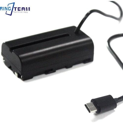 Type C Power Cable + NP-F550 NP-F970 Dummy Battery NP-F970 DC Coupler for Nanguan YongNuo Godox Photography LED Light Lamp