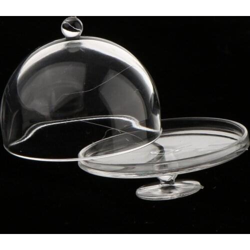 1/12 Scale Dollhouse Miniature Dessert Snack Doll House Clear Can Jar with Lid Kitchen Container Plate Toy Set