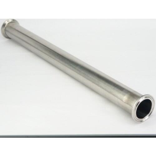 1.5" Tri Clamp x 38mm OD Pipe Sanitary Spool Tube Length 458mm(18") For Homebrew SUS304 Stainless Steel