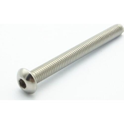 20PCS M4 304 Stainless Steel Metric Thread Hex Socket Pan Head Screw Bolt Fastener