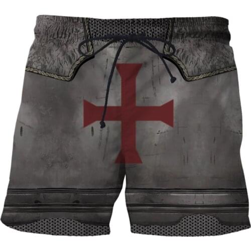 2021 Fashion summer Funny Mens Black Skull shorts Viking symbol - odin Tattoo 3D Printed Fitness shorts Fashion Casual Swimming