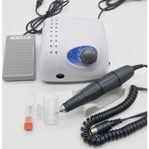 35000rpm strong102L Handpiece 65W Strong 210 control box Cutters for Nail Drills Manicure Machine Pedicure Electric File Bits