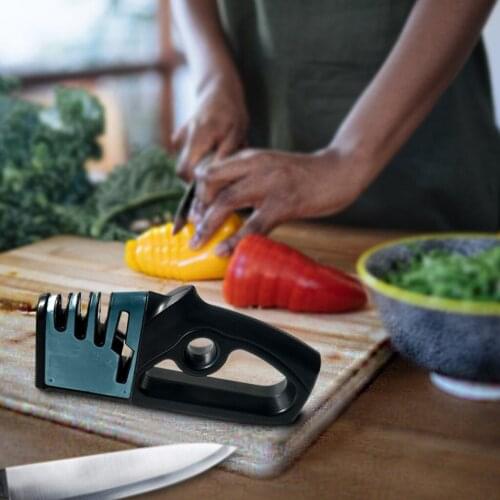 Four In One Stainless Steel Knife Sharpener Sharpening Scissors Professional Kitchen Sharpening Stone Grinder Kitchen Tools #619