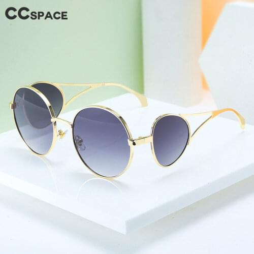 46351 Round Four Lenses Punk Luxury Sunglasses Men Women Fashion Shades UV400 Vintage Glasses
