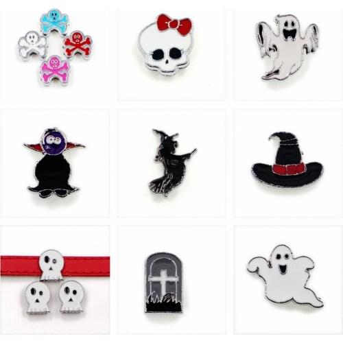2016 New Styles ! 5pcs beautiful flower Slide Charms DIY Accessories Internal Dia 8mm fit 8mm belt wristband pet collar