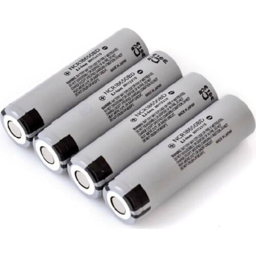 4pcs/lot Panasonic 18650 Rechargeable Li-ion Batteries 3.7V 3200mAh Lithium Battery for Power Bank Flashlights NCR18650BD