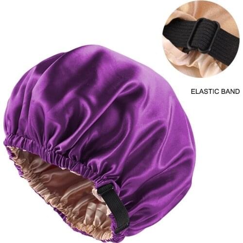 Styling Satin Hair Cap For Sleeping Night Hat Invisible Flat Adjusting Imitation Silk Round Haircare Womens Headwear Bonnet