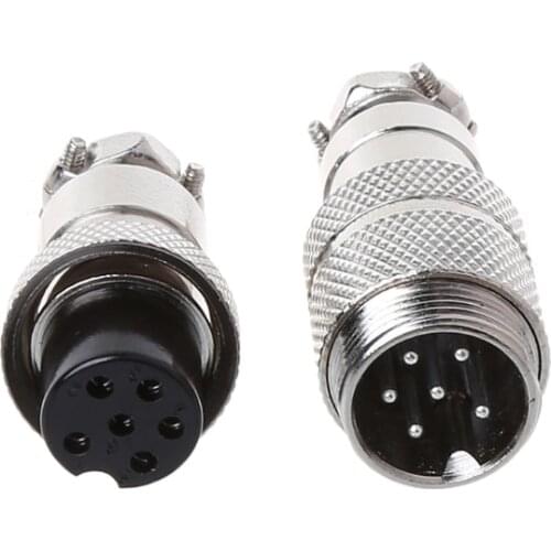 Aviation Plug Connector, Connectors,Gx16 Butting Aviation Male Connector Female Plug 2/3/4/5/6/7/8 Pin
