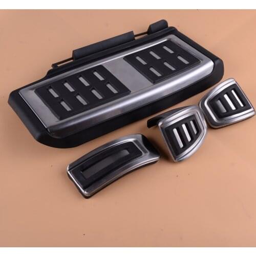 Beler NEW 4PCS Foot Rest Fuel Brake Clutch Pedal MT Fit for Seat Leon Ateca Ibiza 2016 2017 2018 2019