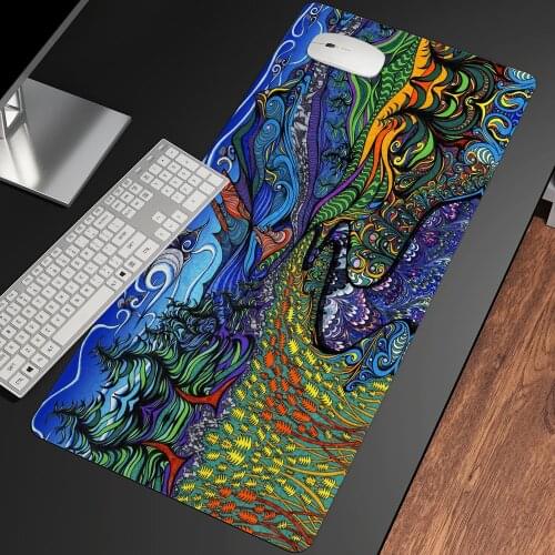 XXL Anime Art Beautiful Landscape Pattern Large Gaming Desk Pad Lovely Mouse HD Print Computer Gamer Locking Edge CSGO Mouse Mat