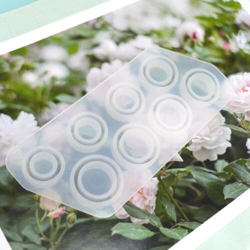 Assorted Rings Crystal Epoxy Resin Mold Jewerly Ring Silicone Mould DIY Crafts Casting Tool