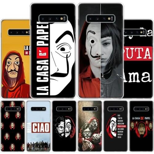 TV La Casa de papel Cover Phone Case For Samsung Galaxy S10 S20 Ultra Note 10 9 8 S9 S8 Plus Pro Lite S7 S6 J4 J6 J8 + Coque