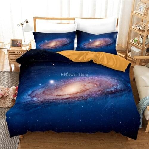 Home Textile Galaxy 3d Bedding Set Universe Printed Duvet Cover Set with Pillowcase Comforter Bedding Sets Twin Full Queen King