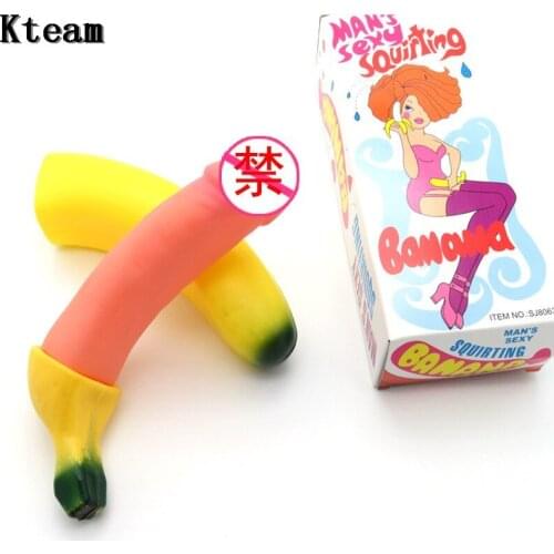 Hot!!18cm Banana or Penis Funny Gags Practical Maker Trick Jokes Toys for Adult Dirty Tricky Fun Novelty Pecker Penis Dick Toys