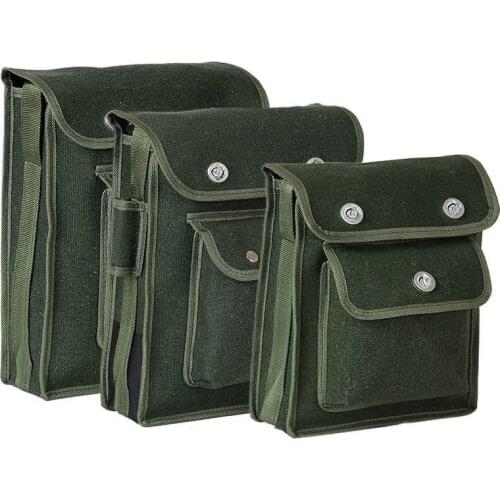One-shoulder Heavy Canvas Tool Bag for Power Tool Storage Organizer Electrician Accessories Storage Bag Waterproof Case