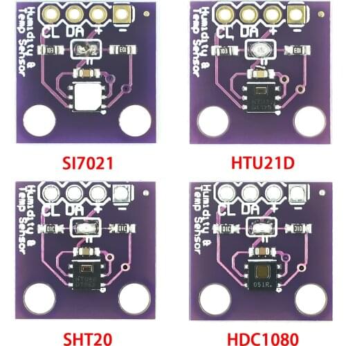 HDC1080 Si7021 SHT20 Industrial High Precision Humidity Sensor with I2C Interface GY-213V-SI7021