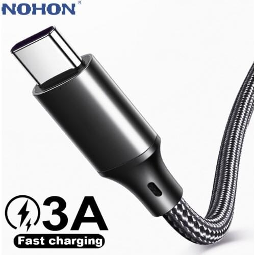 USB Cable Type C For Samsung Huawei Xiaomi mi Redmi LG Realme A51 USBC 2m 3m Phone Data Charger Cord Fast Charge Wire Short 25cm