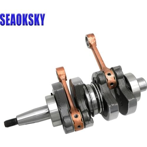 6B4-11400-00 CRANKSHAFT ASSY for Yamaha 2 Stroke 9.9HP 15HP Outboard Parsun T15D 6B4-11400