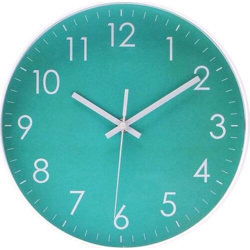 LUDA Modern Simple Wall Clock Indoor Non-Ticking Silent Sweep Movement Wall Clock For Office,Bathroom,Livingroom Decorative 10