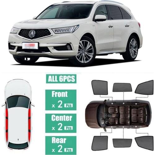Side Windows Magnetic Sun Shade UV Protection Ray Blocking Mesh Visor Fit For Acura MDX