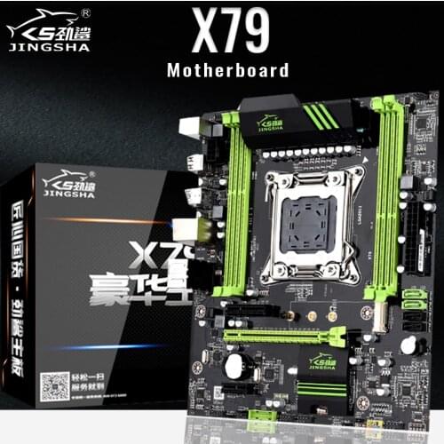 JINGSHA X79 Motherboard LGA 2011 Socket Quad Channels 4*DDR3 ECC REG RAM Up To 64GB Support Xeon E5 V1/V2 Series CPU Pci-e 16X