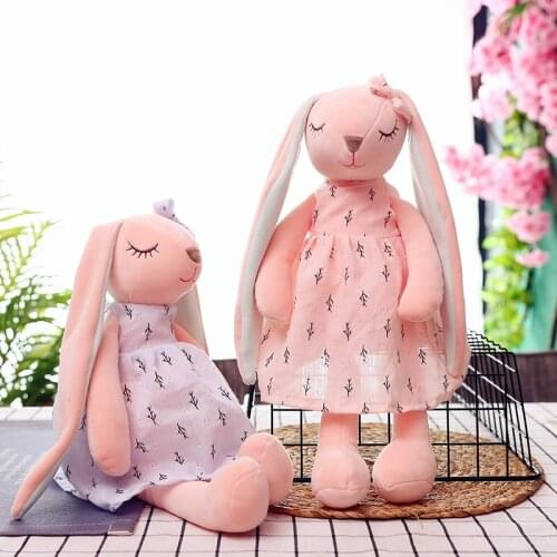 Hot Sell Small Stuffed Animals Toys Kids Soft Stuffed Toys For Sleep Kawaii Mouse Bunny Plush Toys Appease Doll Toys For Girls