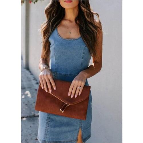 Summer U Neck Split Mini Dresses Women Sexy Slim Backless Strap Denim Dress Vintage Zipper Sleeveless Office Lady Cowboy Dresses