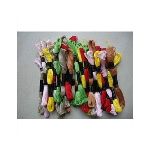 Embroidery Thread 1 Lot= 447 Pcs(One Colour One PC) Cotton Similar DMC Cross Stitch Thread Free Shipping Floss Skein