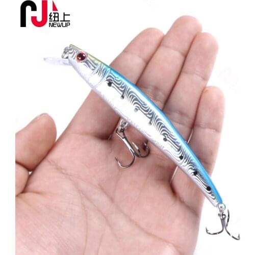 NEW UP 1PCS 11.5cm 11.2g Minnow Fishing Lure Hard Artificial Plastic Bait Big Fake Fish Lures Sea Long Shot Sea Fishing