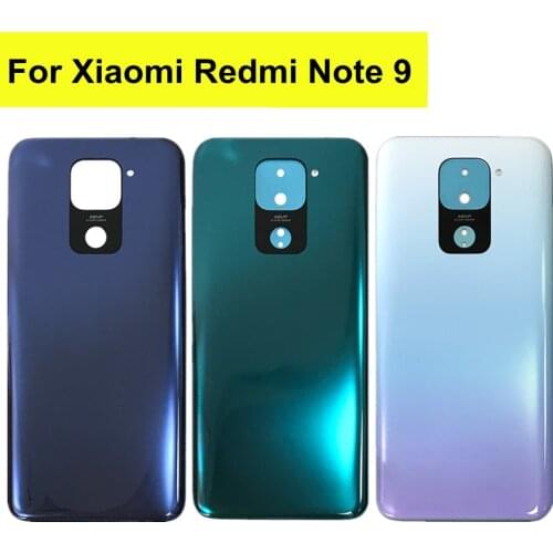 6.53" NEW For Xiaomi Redmi Note 9 Back Battery Cover Note9 Rear Door Housing Case for Redmi Note 9 Battery Cover Replacement