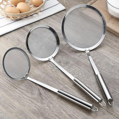 Stainless Steel Skimmer Strainer Filter Spoon Wire Skimmer with Spiral Mesh