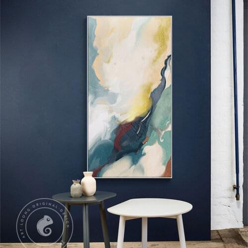 Modern Golden Wall Art Picture Abstract Gold Foil Block Painting Pink Poster Print for Living Room Colorful Big Size Tableaux